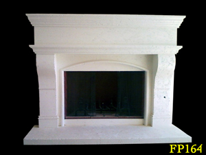 plaster fireplace